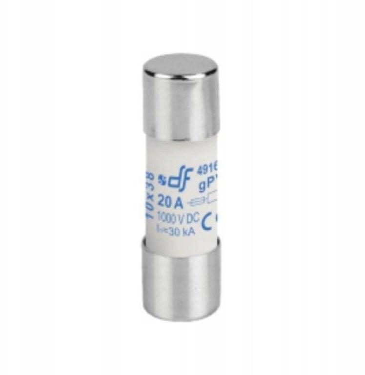 Wkładka bezpiecznikowa cylindryczna do instalacji PV 12A 1000 DC 10x38 491625