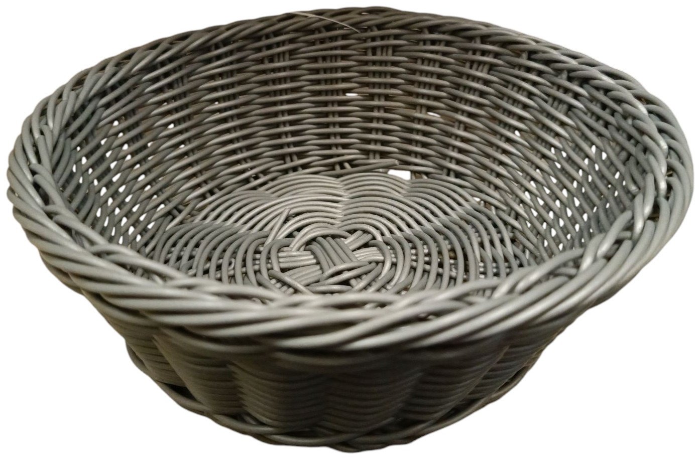 Koszyk okrągły 21cm szary 7780