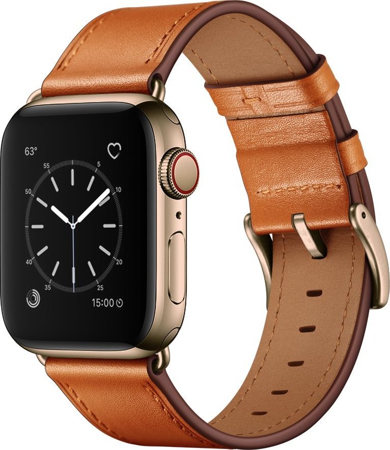 4TechGoods PASEK SKÓRZANY DO APPLE WATCH 5 6 7 8 SE 42 44 45