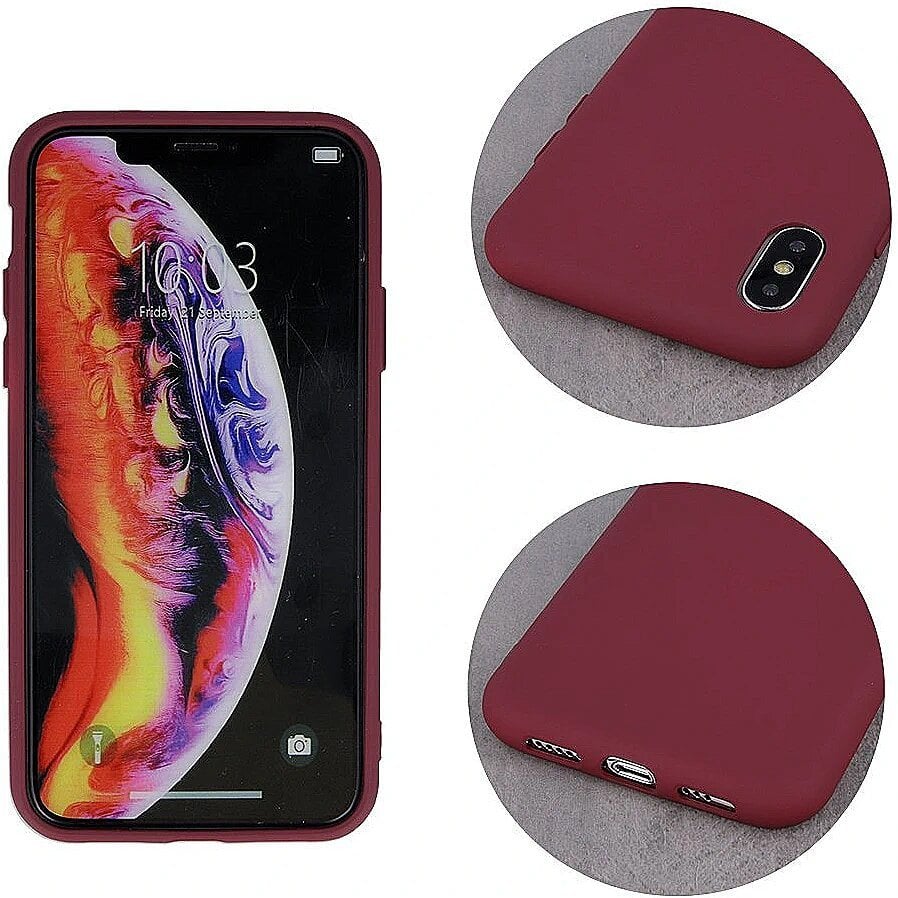 Mocco Silicone Case for Apple iPhone 12 Pro Max Burgundy