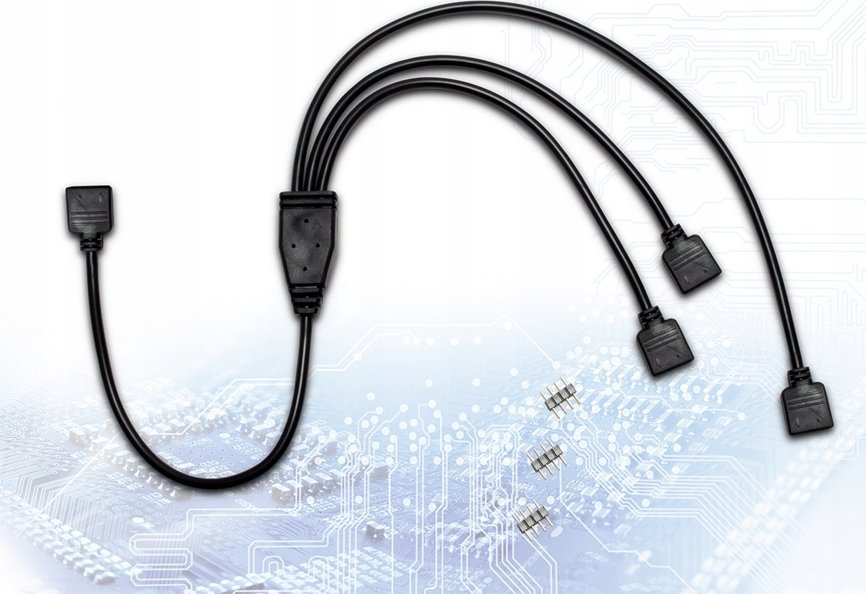 Inter-Tech Inter-Tech ADAPTER LED RGB 3x 4pin/4pin ASUS Aura, MSI Mystic Light 88885466