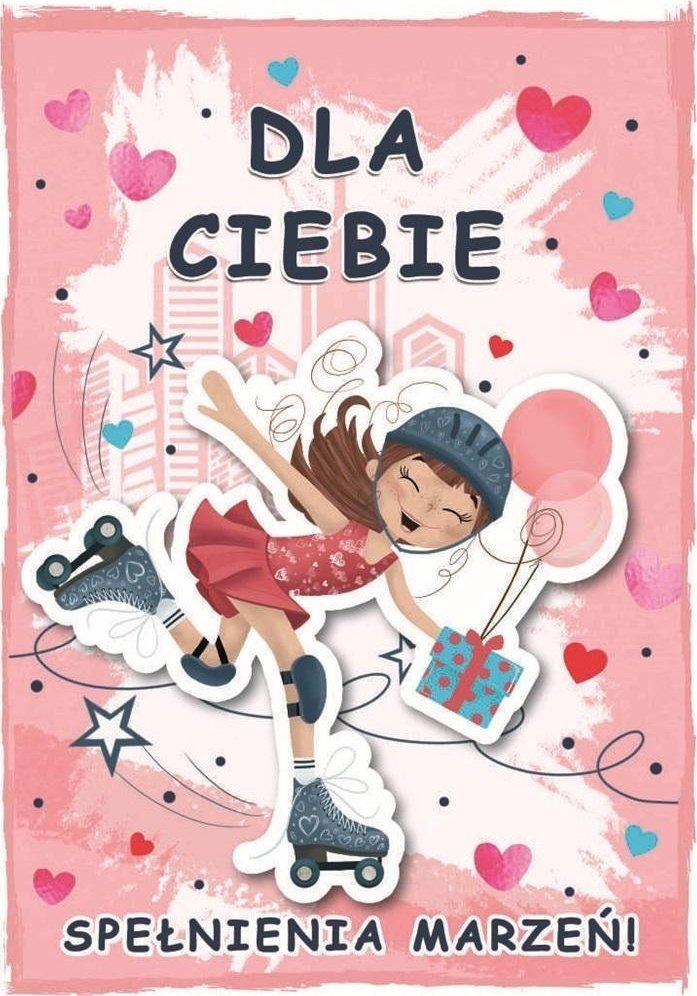 Karnet urodziny dziewczynka