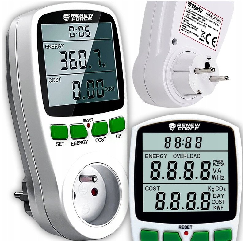 PRECYZYJNY MIERNIK LICZNIK ENERGII ELEKTRYCZNEJ WOLTOMIERZ WATOMIERZ