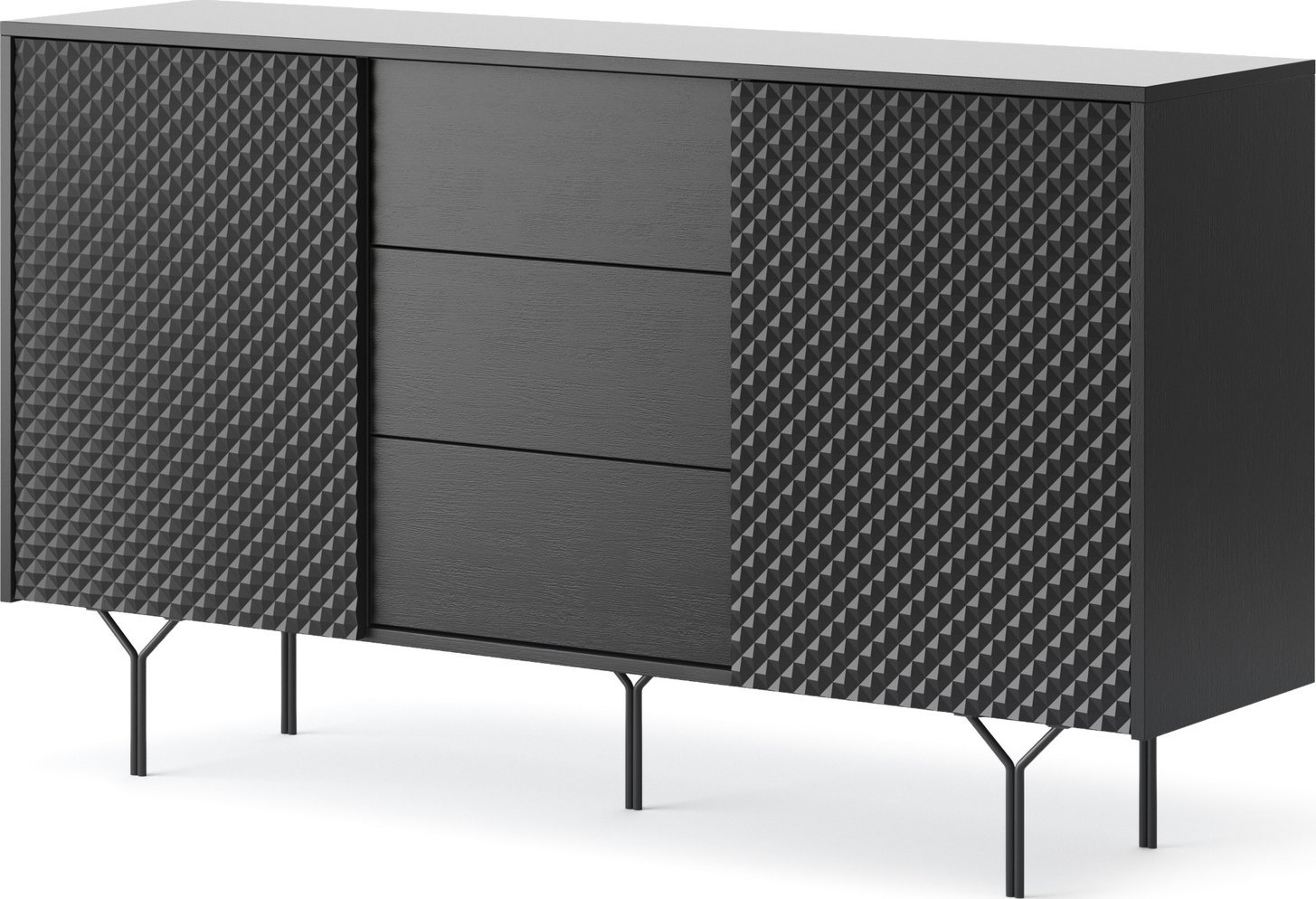 Ravio Komoda East KSZ144 2D z trzema szufladami dwoma drzwiami