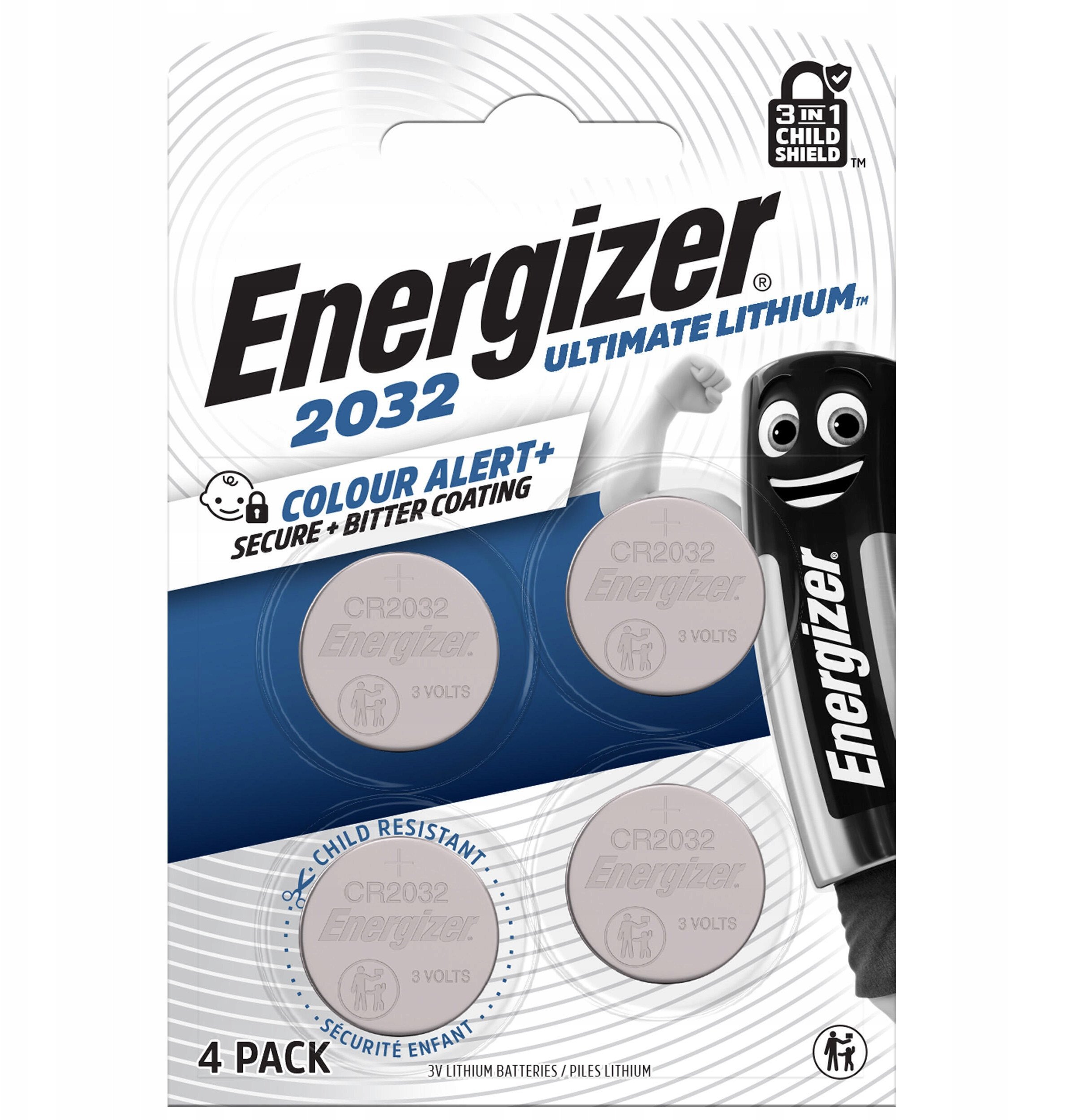 Energizer Bateria Ultimate Lithium CR2032 254mAh 4 szt.