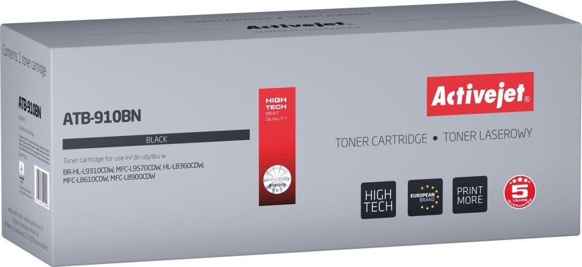 Toner Activejet Activejet ATB-910BN Toner - zamiennik Brother TN-910BK Supreme 9000 stron czarny -