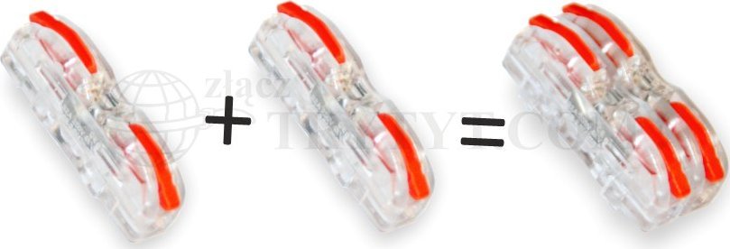 Trytyt Szybkozłączka przelotowa PC-201 uniwersalna linka-drut 0,5-4mm2 opk=25szt