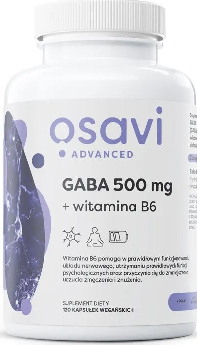Osavi Osavi - GABA 500mg + Witamina B6, 120 vkaps