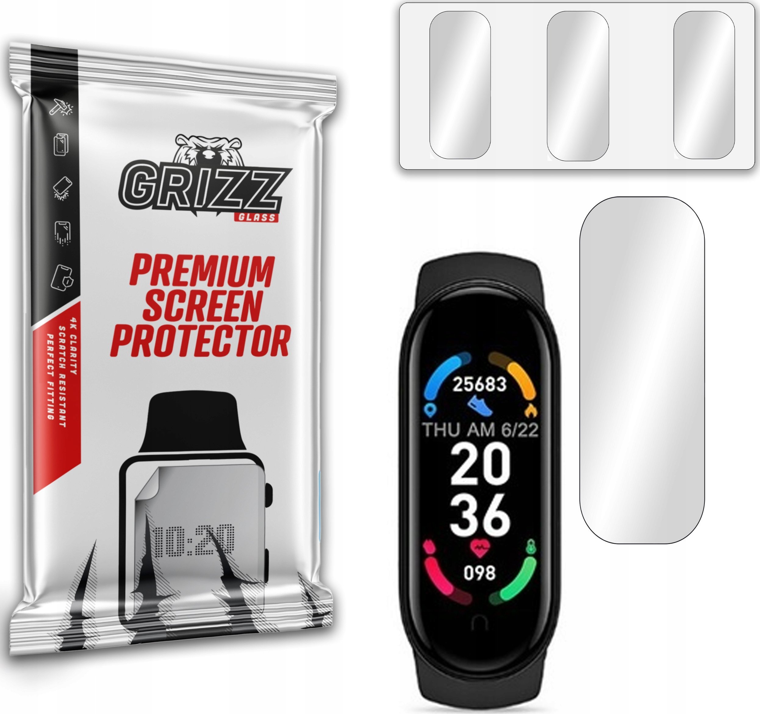GrizzGlass Folia hydrożelowa Grizz Smartband M6