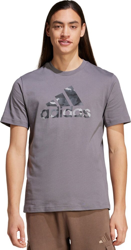 Adidas Koszulka męska adidas Camo Bos Graphic Tee szara IY0741 S