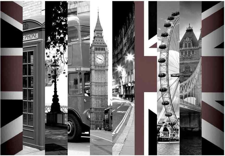 DecoNest Fototapeta - Londyńskie symbole - 400X280