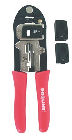 Pro-Line Szczypce do zaciskania końcówek telefonicznych RJ45 RJ12 RJ11 28489