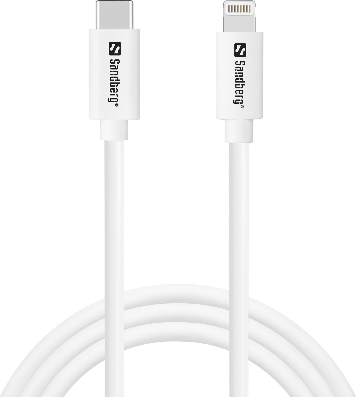 Kabel USB Sandberg Lightning - USB-C 1 m Biały (USB-C PD to Lightning MFI, 1M)