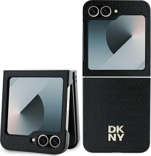 DKNY DKHCZF6PSHRPSK Z Flip6 F741 czarny/black Repeat Pattern Stack Logo