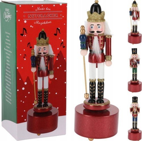 Koopman Pozytywka świąteczna dziadek do orzechów 22,5 x 8 cm 1 szt