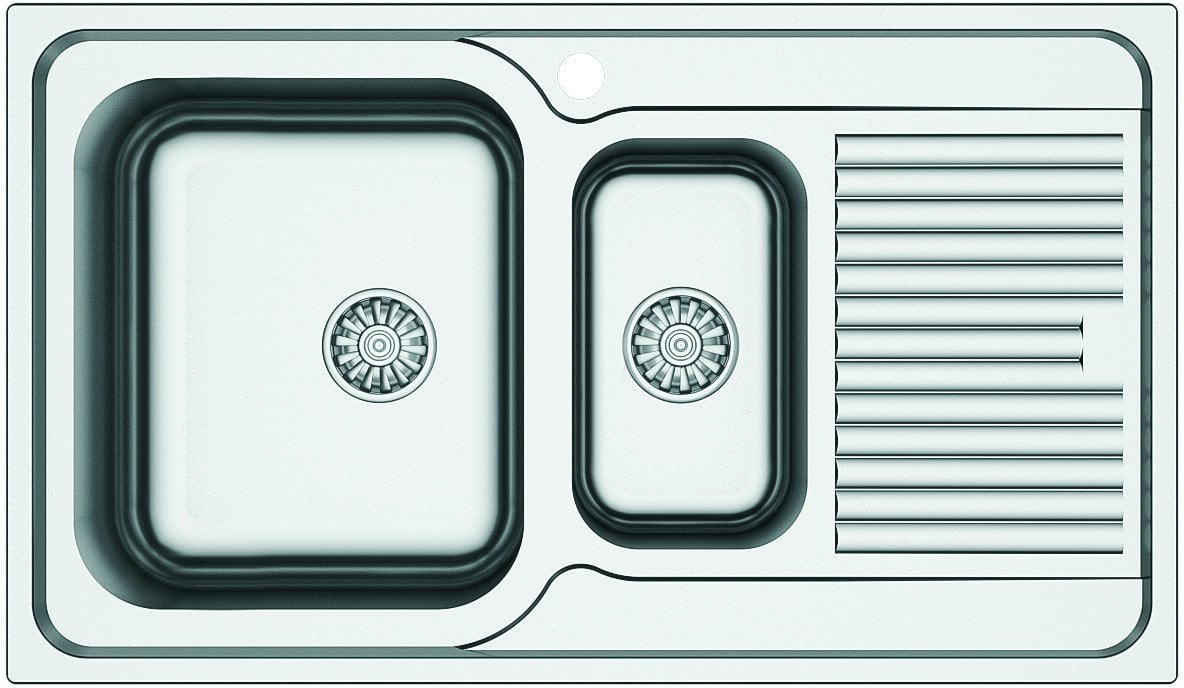 STAINLESS STEEL SINK SATIN AS 192/SIPHON