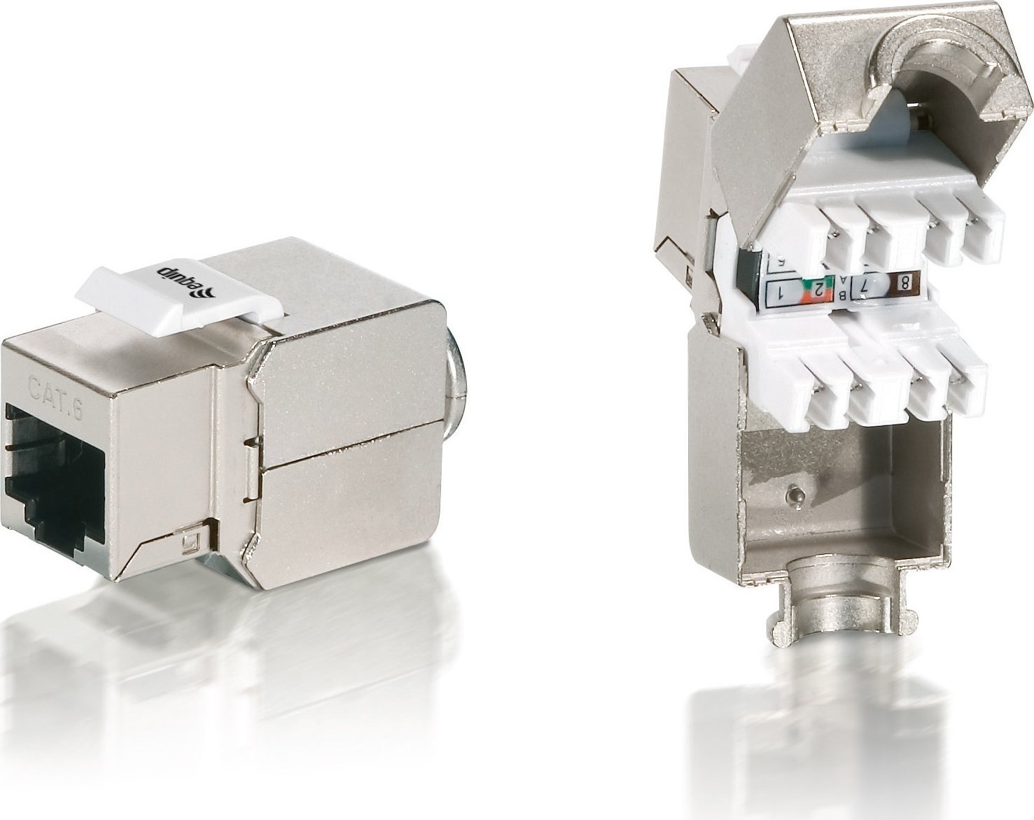 Equip Keystone Jack Equip geschirmt Cat.6A LSA Anschluss 8er Set - 767210