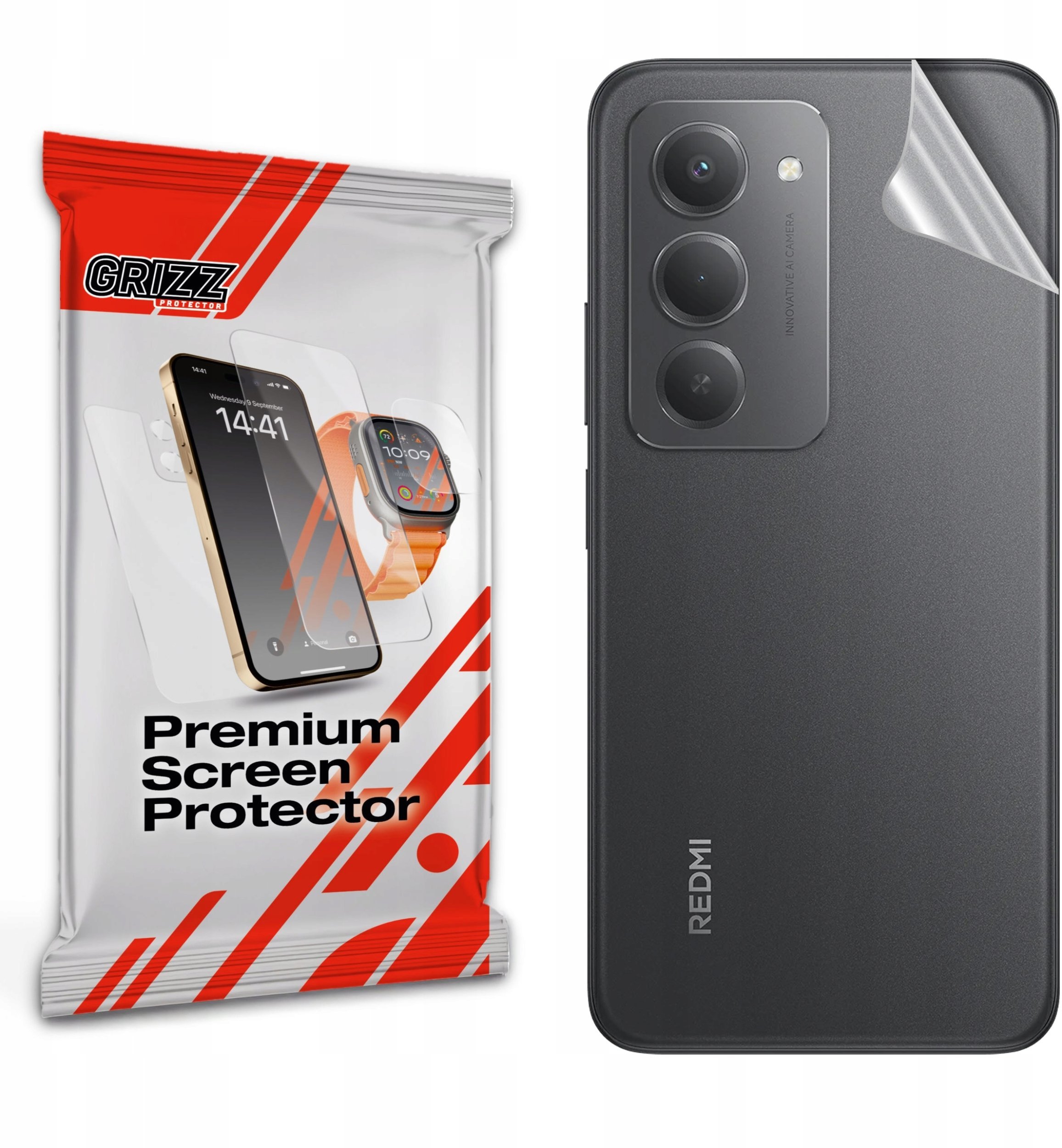 GrizzGlass Folia na tył SatinSkin do Xiaomi Redmi 15