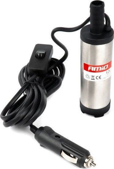 AMiO Pompa pompka do spuszczania paliwa oleju 12V 230V AMIO-03243