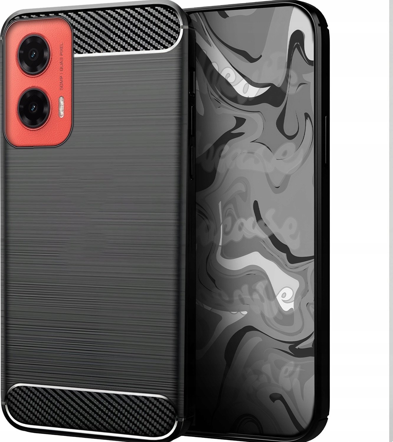 Hello Case ETUI DO MOTOROLA MOTO G35 5G | PANCERNE KARBON CASE CZARNE