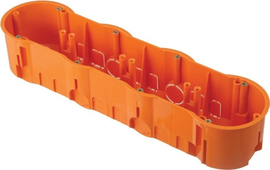 Pawbol Puszka podtynkowa 60 głęboka poczwórna z wkrętami - A.0049WPG