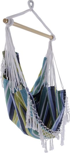 Brazilian Fotel hamakowy niebiesko-żółty B5