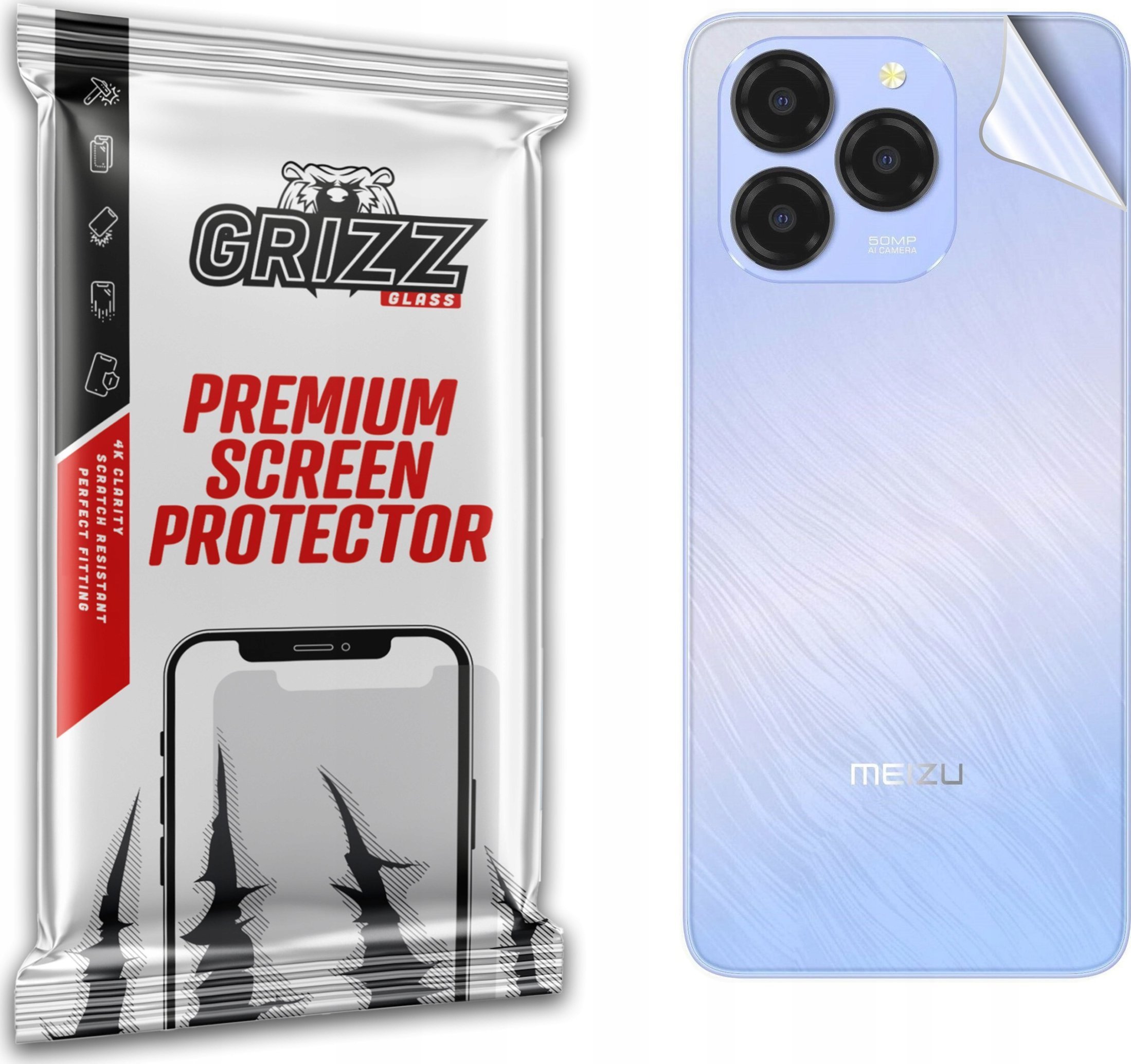 Folia na tył GrizzGlass SatinSkin do Meizu Note 21