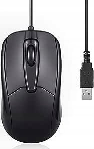 Mysz Perixx Perixx PERIMICE-209, Wired mouse, USB cable, black