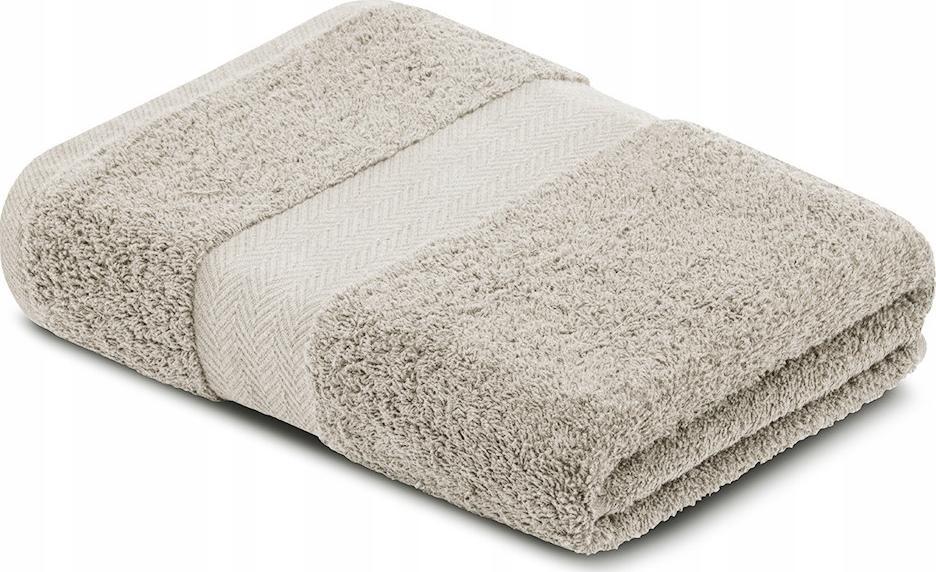 Konsimo Ręcznik 70x130 kremowy 100% bawełna LENTE