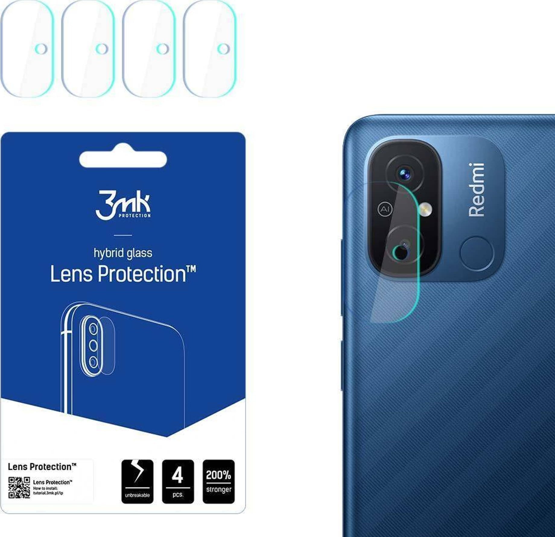 3MK Lens Protection do Xiaomi Redmi 12C