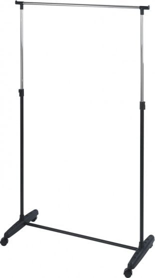 Wenko wieszak na ubrania Mikey 90 x 103-107 cm stal chromowana/czarna