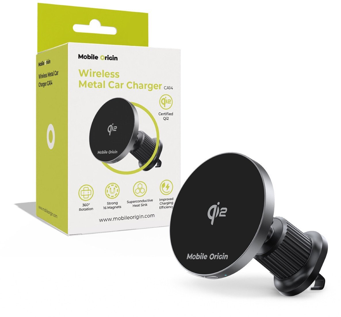 Ładowarka Mobile Origin Wireless Metal Car Charger CA14