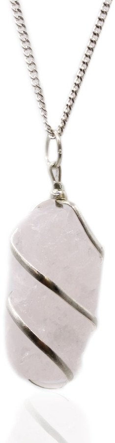 Indyjski Naszyjnik - Surowy Różowy Kwarc