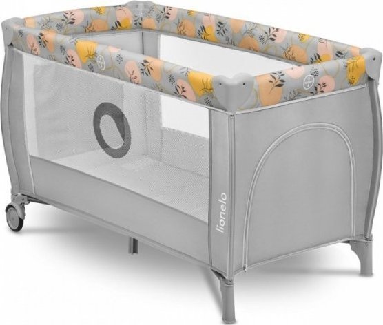 Lionelo Lionelo Łóżeczko turystyczne Stefi Plus Pink Yellow