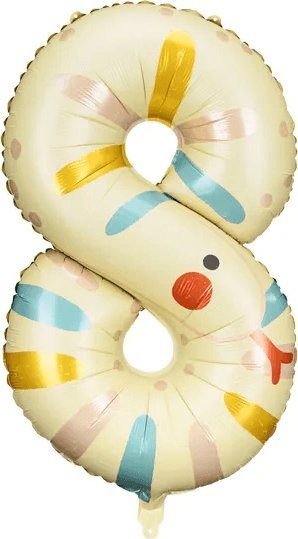 Party Deco Balon foliowy 8 Wąż 55x88cm