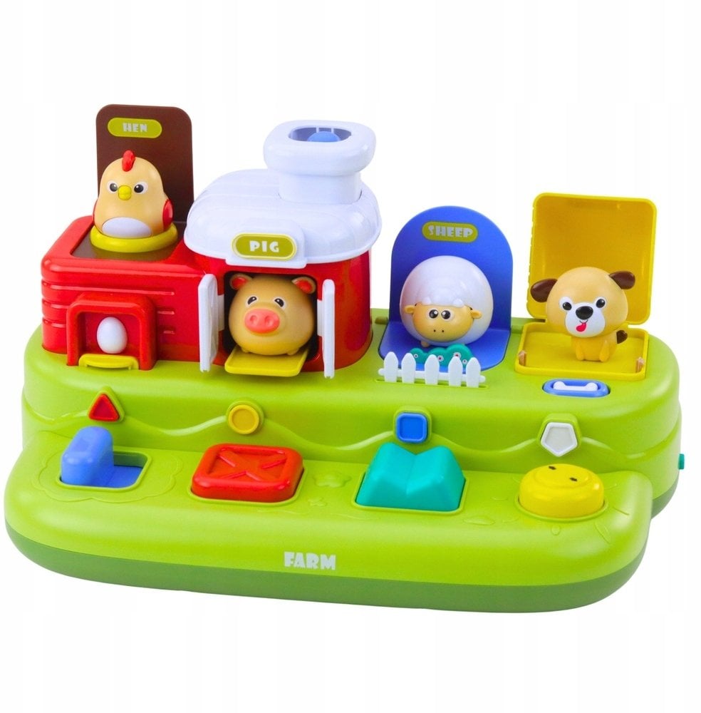 Zabawka Interaktywna Edukacyjna Dla Malucha Wyskakujące Zwierzęta Farma