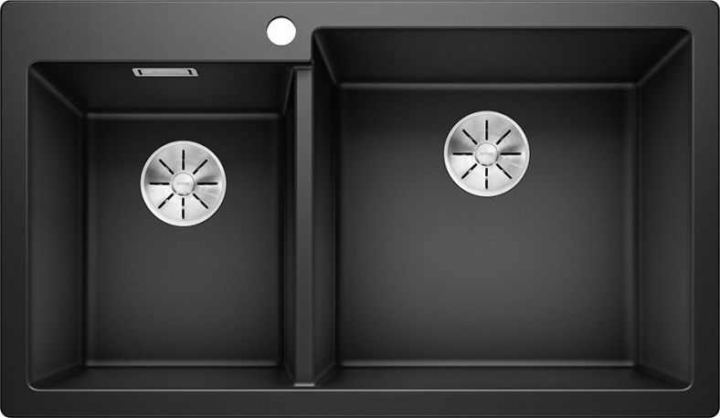 Zlewozmywak Blanco Pleon 9 Silgranit czarny z korkiem InFino (525958)