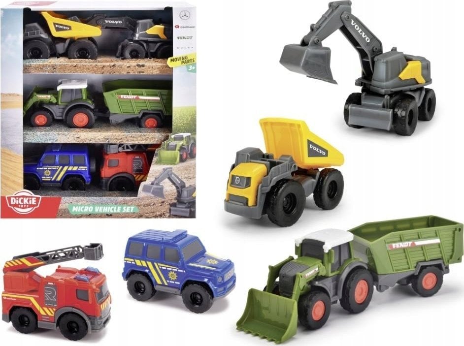 Dickie City zestaw 6 pojazdów 374-2016