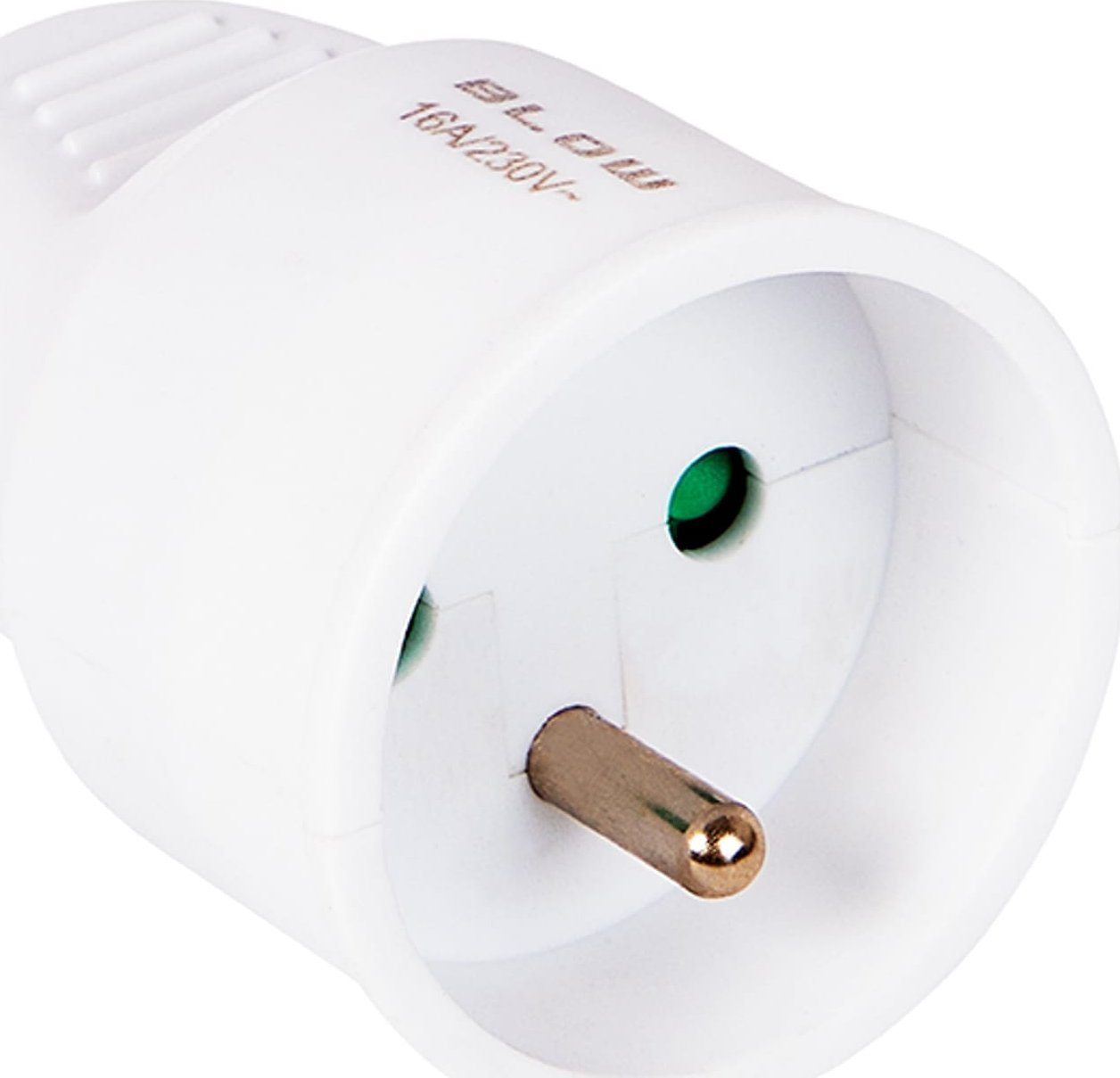 Blow 98-109# Gniazdo gn-171 pr pojedyncze z uziemieniem białe