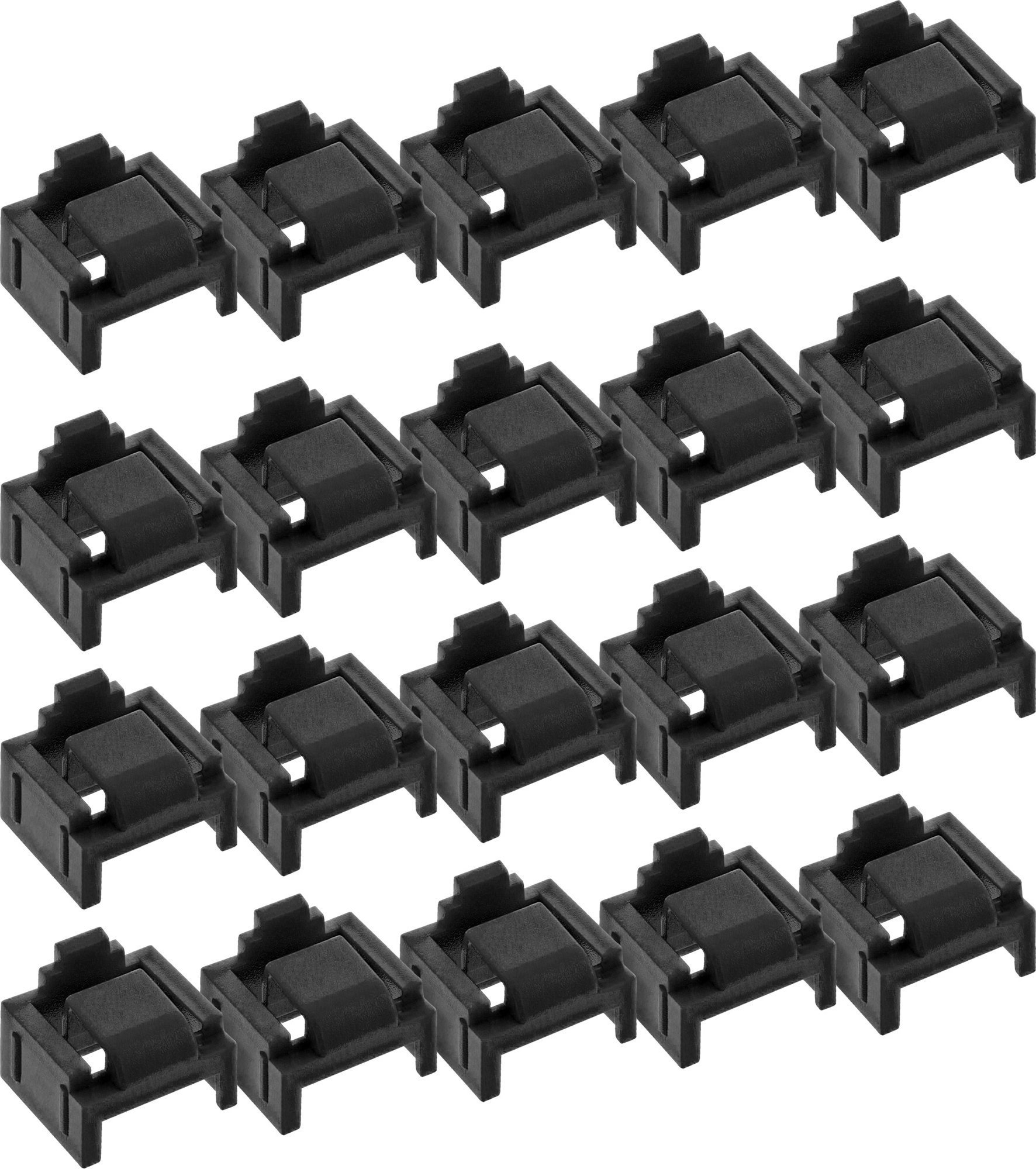 InLine InLine® RJ45 port blocker, 20 blocker refill pack, black