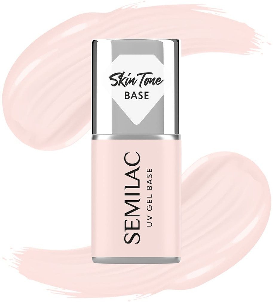 SEMILAC Skin Tone Baza coverowa do lakierów hybrydowych półtransparentna Rose Beige 7 ml