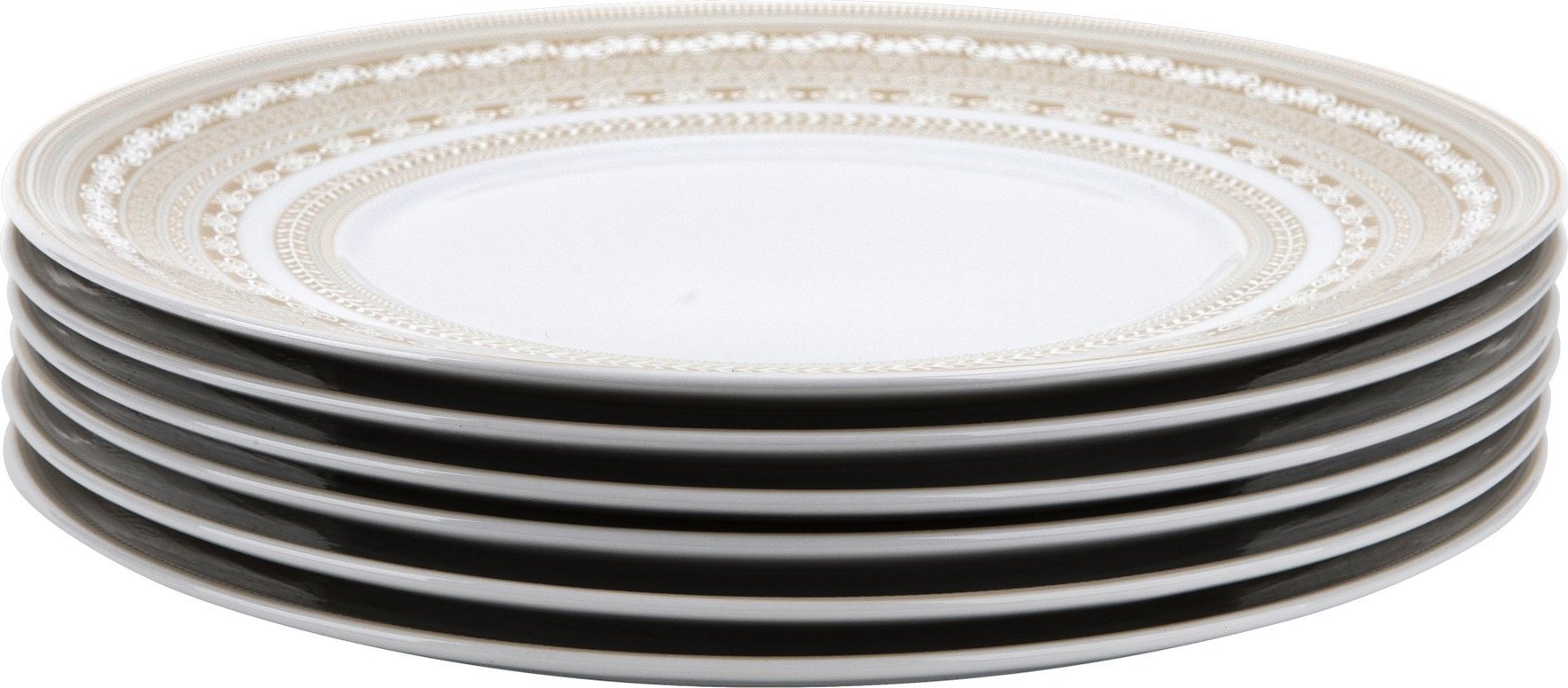 Ćmielów Komplet 6 talerzy deserowych 21cm Macchiato