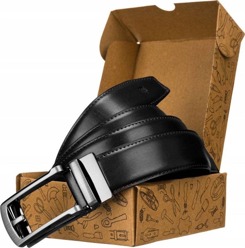 Peterson Pasek męski Peterson [DH] PTN AB35 czarny 105 cm