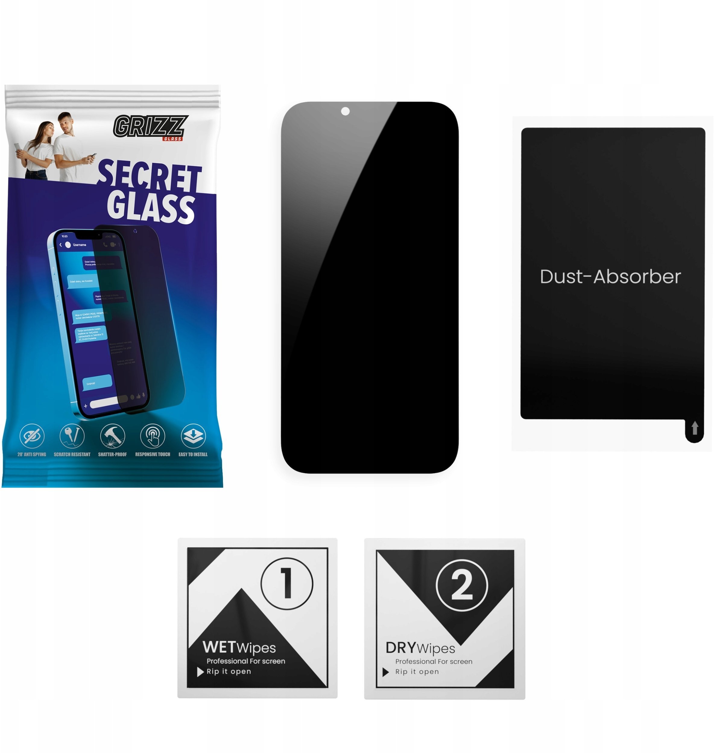 GrizzGlass Matowe szkło prywatności SecretGlass do Samsung Galaxy A17 4G