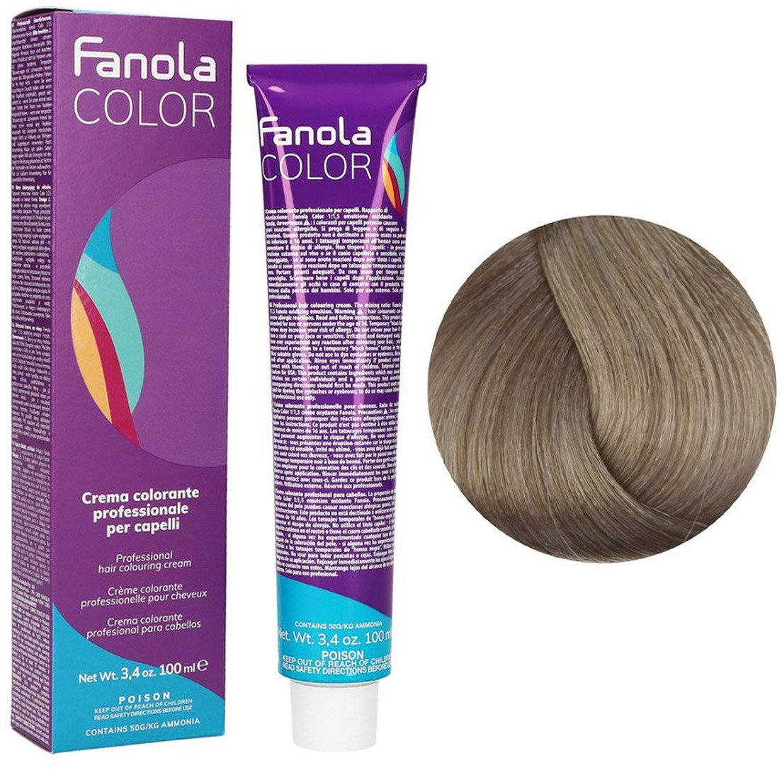 Fanola Color Krem koloryzujący Farba do włosów 100ml Blonde Plat.Lig.Int.Ash (10.11)
