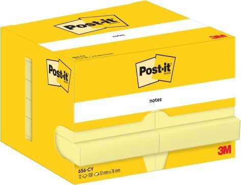 Post-it Karteczki Post-it 51x76mm (656) żółte (12x100)