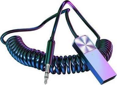 Adapter bluetooth OEM Transmiter Adapter T03 Bluetooth to Aux srebrny