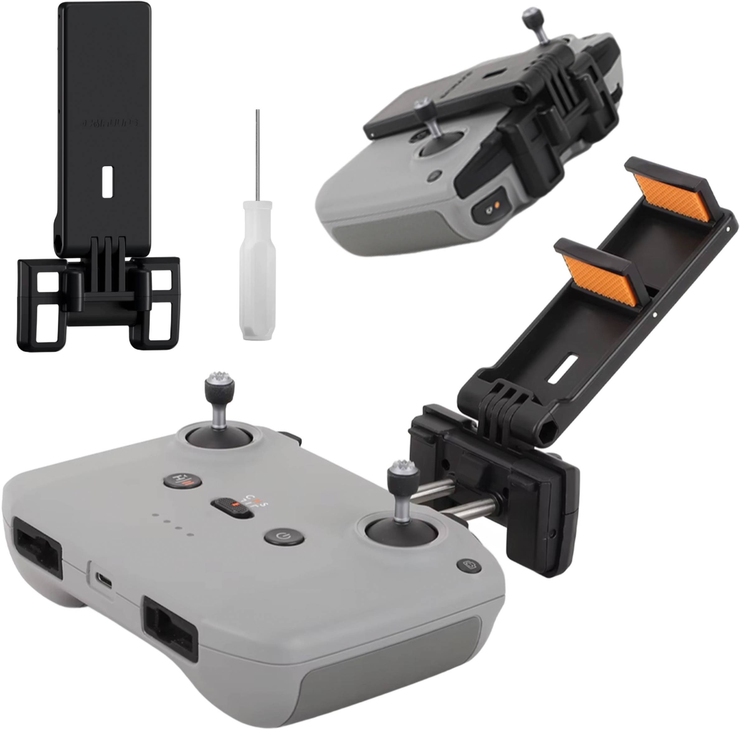 UCHWYT SKŁADANY NA TABLET TELEFON DJI AIR 2 S MINI 2 3 4 PRO NEO RC-N1 / RC-N2 / RC-N3 - V3 CZARNY