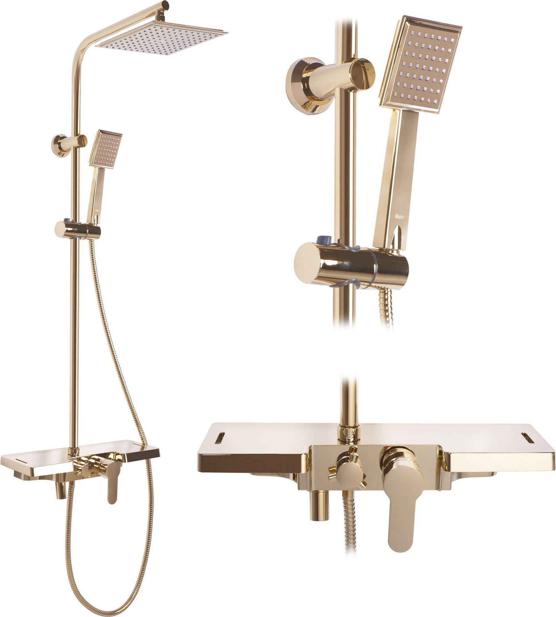 Rea Zestaw Natryskowy REA Bravo Złoty