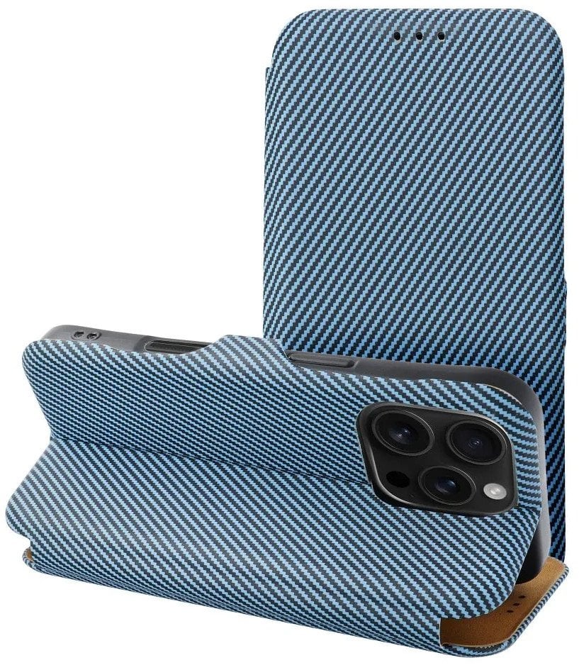 Kabura FOLIO Side Magnet do IPHONE 16 PRO MAX niebieski